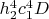 $h_2^4c_1^4D$