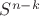 $S^{n-k}$