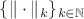 $\{\|\cdot\|_k\}_{k\in \mathbb{N}}$