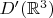 $D'(\mathbb R^3)$