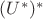 $(U^*)^*$