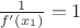 $\frac{1}{f'(x_1)}=1$