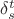 $\delta_s^t$