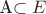 A\subset E