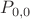 $P_{0,0}$