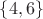 $\{4, 6\}$
