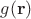 $g(\mathbf{r})$