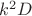 $k^2D$