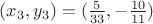 $(x_3, y_3)=(\frac 5{33}, -\frac {10}{11})$ $(x_3, y_3)=(\frac 5{33}, -\frac {10}{11})$