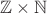 $\mathbb{Z}\times\mathbb{N}$