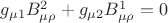 $g_{\mu 1}B^2_{\mu\rho}+g_{\mu 2}B^1_{\mu\rho}=0$