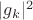 $|g_k|^2$