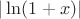 $|\ln(1+x)|$