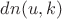 $dn(u,k)$