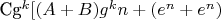Cg^k[(A+B)g^kn+(e^n+e^n)$