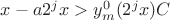 $x - a 2^jx > y_m^0(2^jx)C$