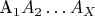 A_1A_2\ldots A_X$