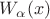 $W_{\alpha}(x)$