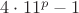 $4\cdot 11^p-1$ $4\cdot 11^p-1$