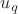 ${u_q}$