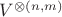 $V^{\otimes(n,m)}$