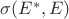 $\sigma(E^*,E)$