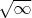 $\sqrt {\infty}$