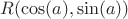 $R(\cos(a),\sin(a))$