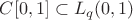 $C[0,1] \subset L_q(0,1)$