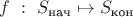 $f~:~S_{\text{нач}} \mapsto S_{\text{кон}}$