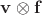 $\mathbf v\otimes\mathbf f$