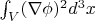$ \int_V (\nabla \phi)^2 d^3x $