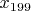 $x_{199}$