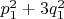 $p_1^2+3q_1^2$