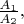 $\tfrac{A_1}{A_2},$