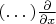 $(\dots) \frac{\partial}{\partial x}$