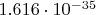 $1.616\cdot10^{-35}$