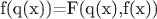 f(q(x))=F(q(x),f(x))