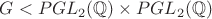 $G < PGL_2(\mathbb{Q}) \times PGL_2(\mathbb{Q})$