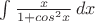\int \frac{x}{1+cos^{2}x} \,dx
