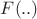 $F(..)$