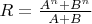 $R = \frac{A^n+B^n}{A+B}$