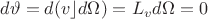 $d\vartheta=d(v\rfloor{d\Omega})=L_v{d\Omega}=0$