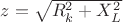 $z=\sqrt {R_k^2 +X_L^2}$