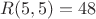 $R(5,5)=48$