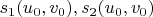 $s_1(u_0,v_0),s_2(u_0,v_0)$