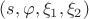 $(s,\varphi, \xi_1, \xi_2)$