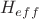 $H_{eff}$