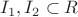 $I_1,I_2\subset R$