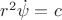 $r^2\dot\psi =c$